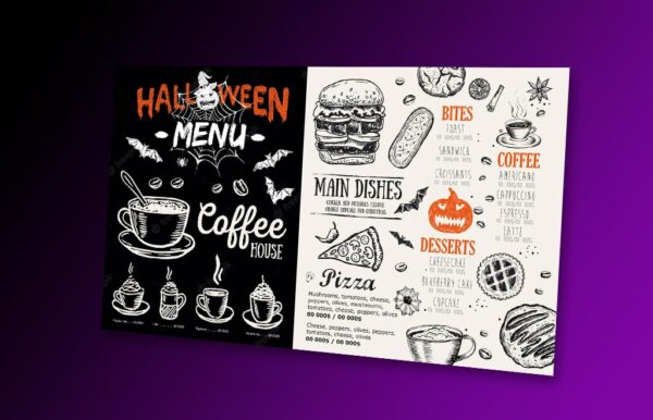 Halloween Menu Printing 1