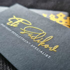 Raised Foil Business Cards 1 1