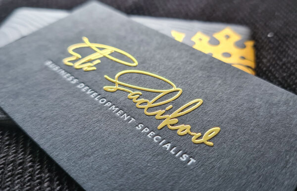 Raised Foil Business Cards 1 1