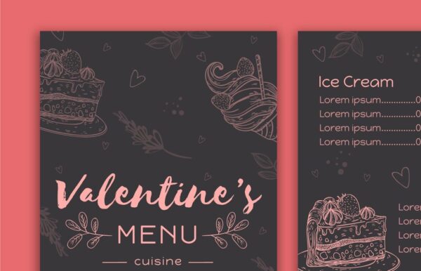 Valentines Day Menus 2